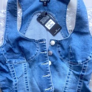 True Religion women’s denim corset M